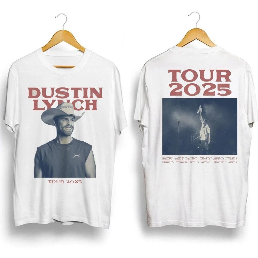 Dustin Lynch Tour 2025 Unisex T Shirt All Size Gift Fans 24